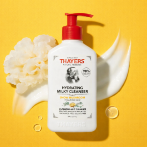 Thayers Hydrating Milky Cleanser with snow mushroom and hyaluronic acid
